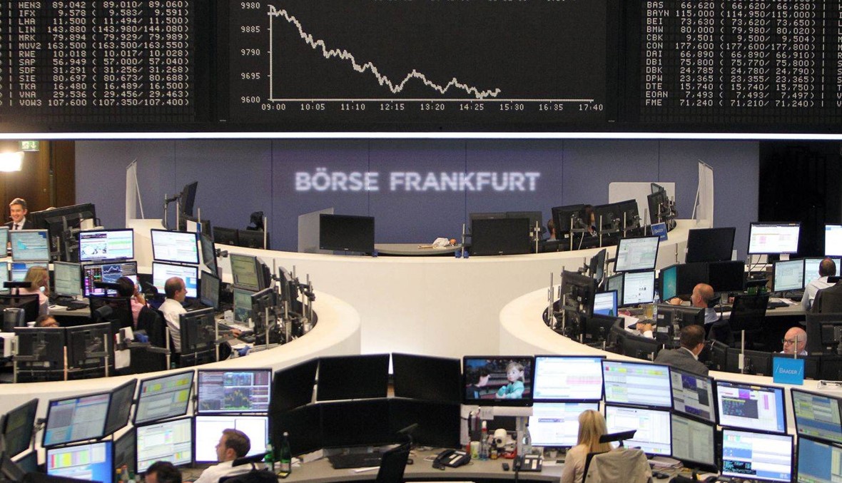 الأسهم الأوروبية تهبط بعد تقلبات حادّة