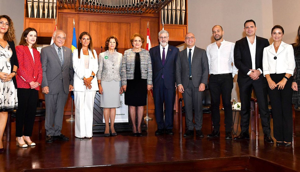 ملكة أسوج زارت الجامعة الأميركية شراكة مع "مينتور العربية" لدعم الشباب