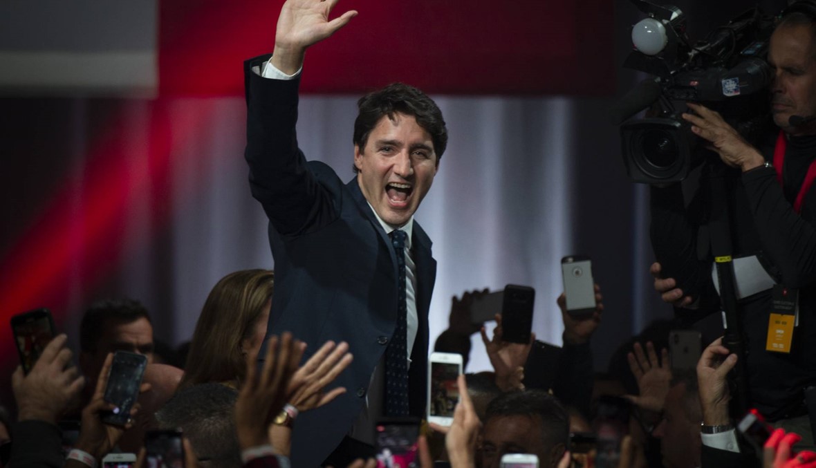 انتخابات كندا: ترودو يفوز بولاية ثانية... لكن بغالبيّة ضئيلة في البرلمان