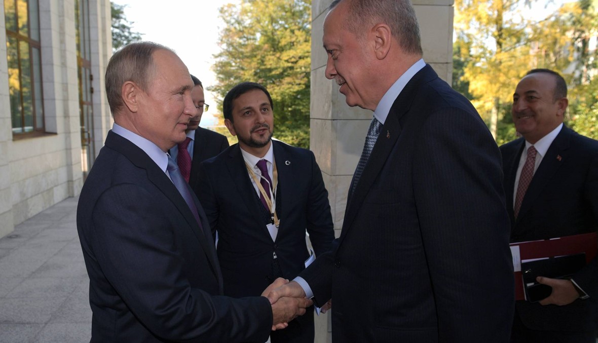 بوتين استقبل إردوغان في سوتشي: محادثات ثنائيّة... و"مكافحة الإرهاب الدولي"