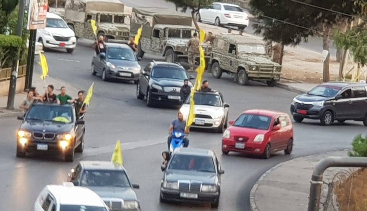 مسيرات مؤيّدة لنصرالله... رفع أعلام "حزب الله" واستنفار حزبيّ (فيديوات)