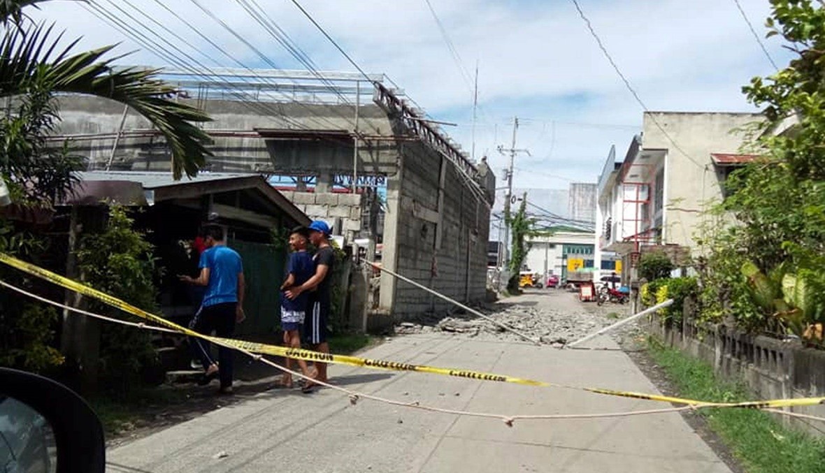 زلزال بقوّة 6,5 درجات ضرب الفيليبين... أربعة قتلى وعمليات بحث تحت الأنقاض