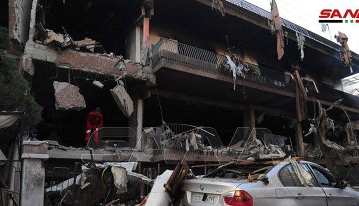 قتلى وجرحى في هجوم قرب السفارة اللبنانية في دمشق