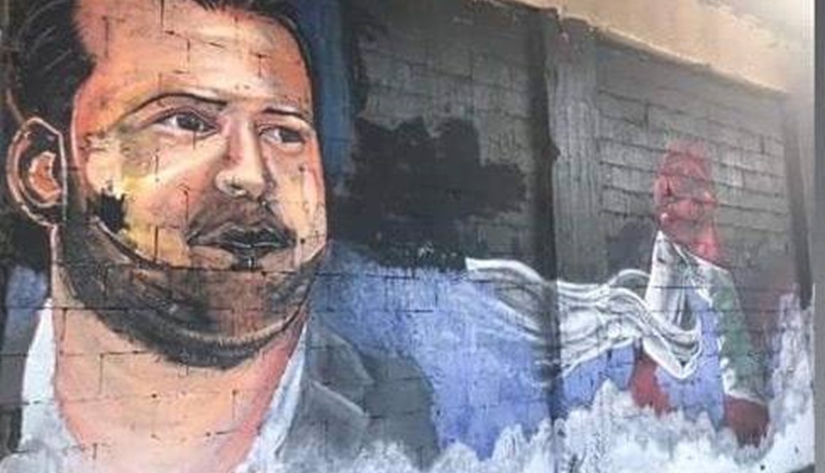 الشهيد علاء أبو فخر برسم غرافيتي في طرابلس... تحيّة وفاء