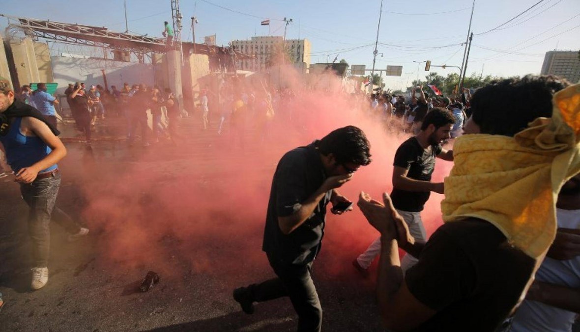العراق: رصاص وقنابل مسيلة للدموع... مقتل 4 متظاهرين وحالات إختناق في بغداد