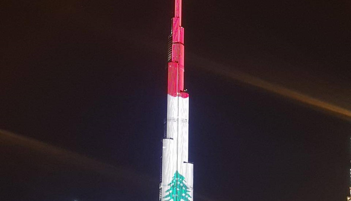 تحية إماراتية... دبي وأبو ظبي تحتفيان بذكرى استقلال لبنان (صور - فيديو)