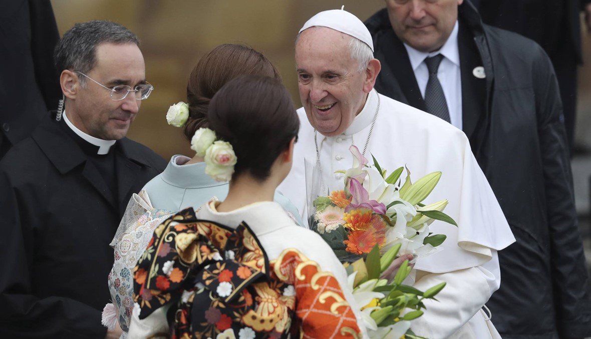 البابا فرنسيس يغادر اليابان بعد زيارة ركّزت على مناهضة الاستخدام النووي