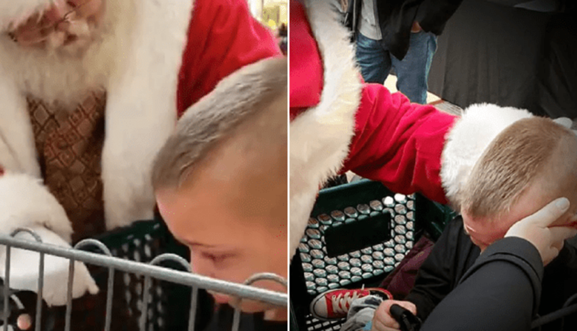 لحظة مؤثّرة: مبادرة لطيفة من "بابا نويل" لطفل مصاب بالتوحّد