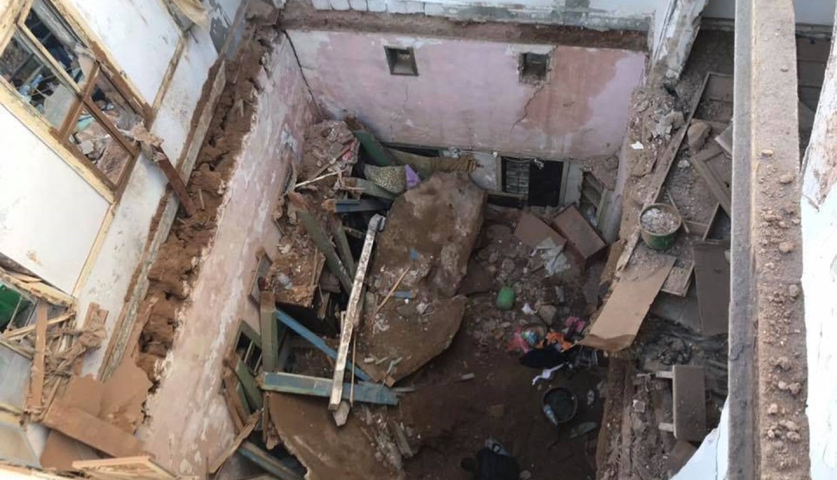بعد انهيار سقف المبنى في طرابلس... بيان من هيئة العقارات