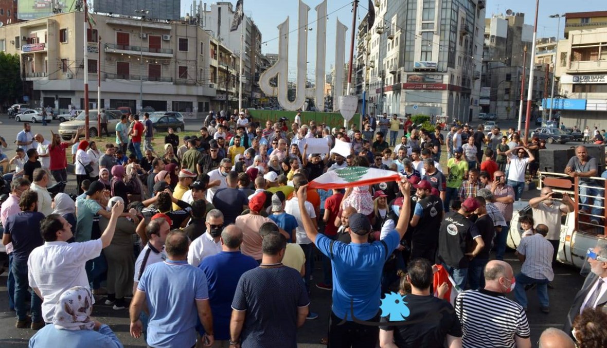 وقفة احتجاجية في ساحة النور رفضاً للاعتقالات وتضامناً مع كيندا الخطيب