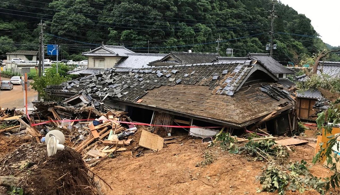 سيول وانهيارات أرضيّة في اليابان: 20 قتيلاً و14 مفقوداً، وتوقّع هطول مزيد من الأمطار