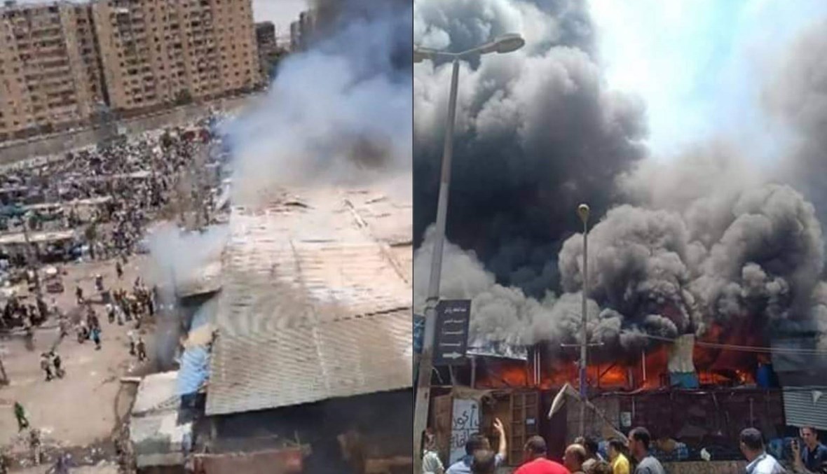 أحدها في سوق تجاري شهير... الحرائق تضرب مصر والخسائر بالملايين