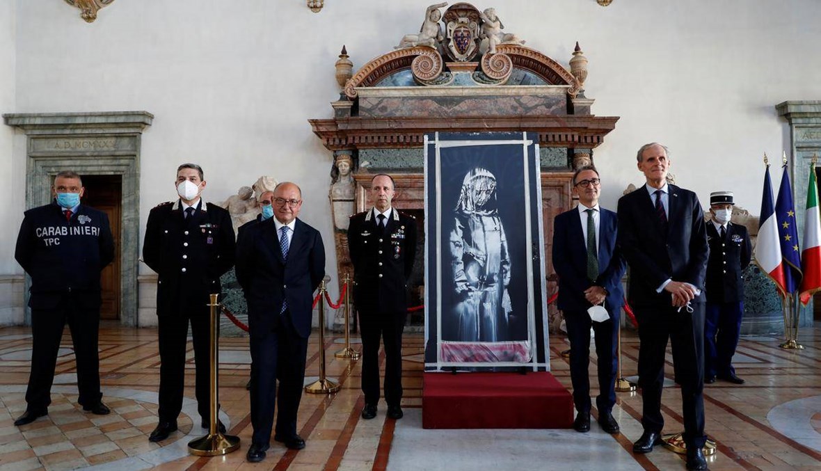 إيطاليا تعيد جدارية للفنان بانكسي سرقت من باتاكلان إلى فرنسا