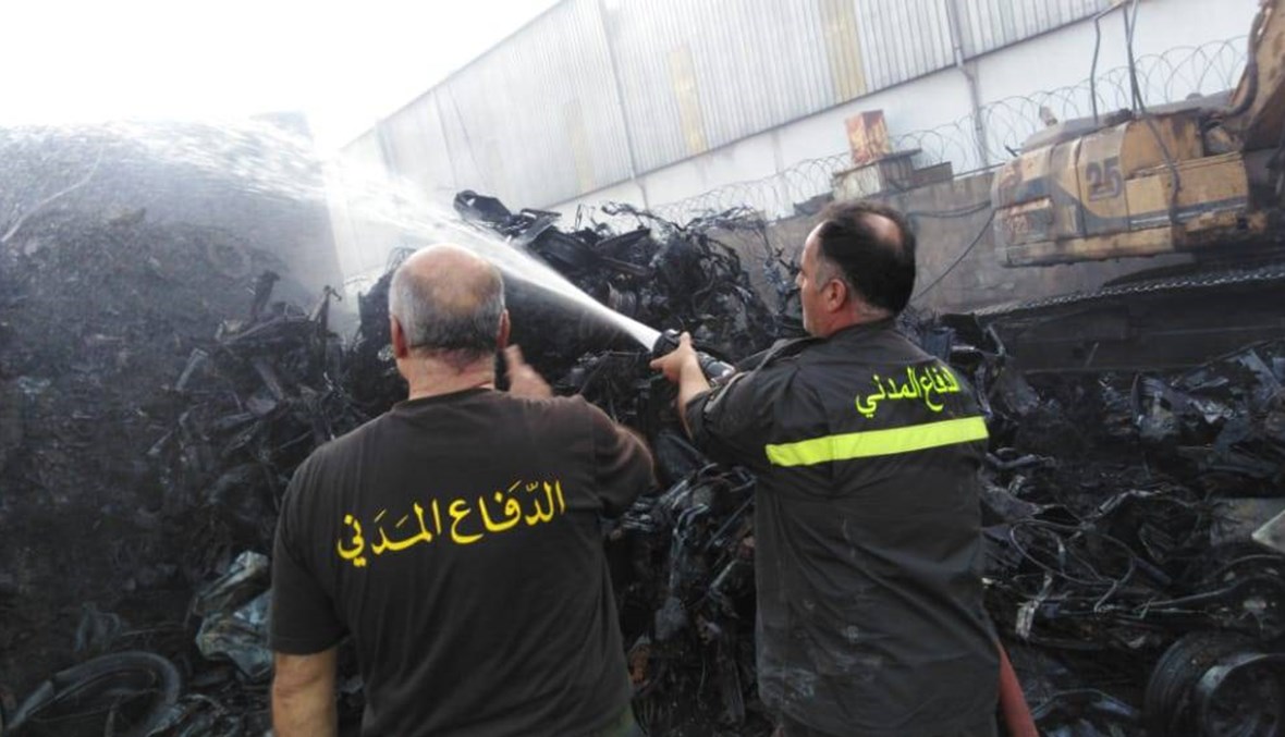 الدفاع المدني أخمد حرائق في عدد من قرى البقاع