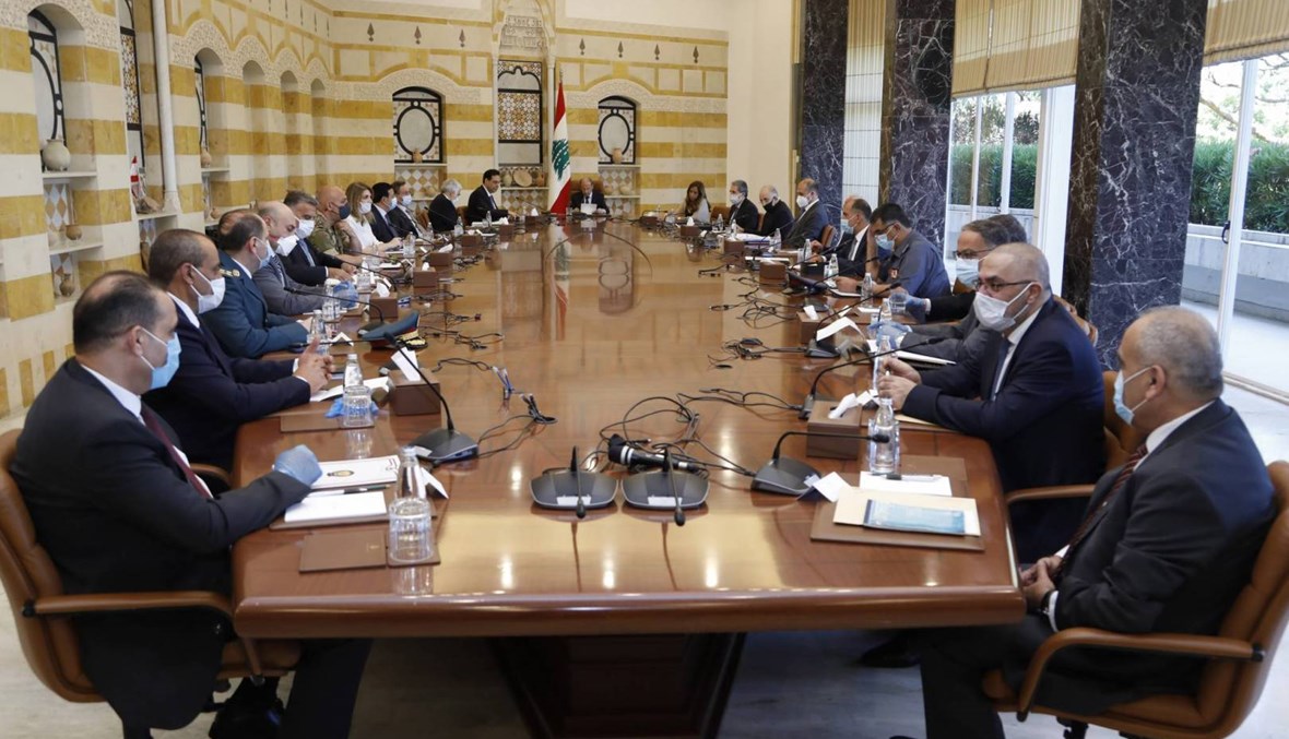المجلس الاعلى للدفاع مجتمع برئاسة عون في القصر الجمهوري