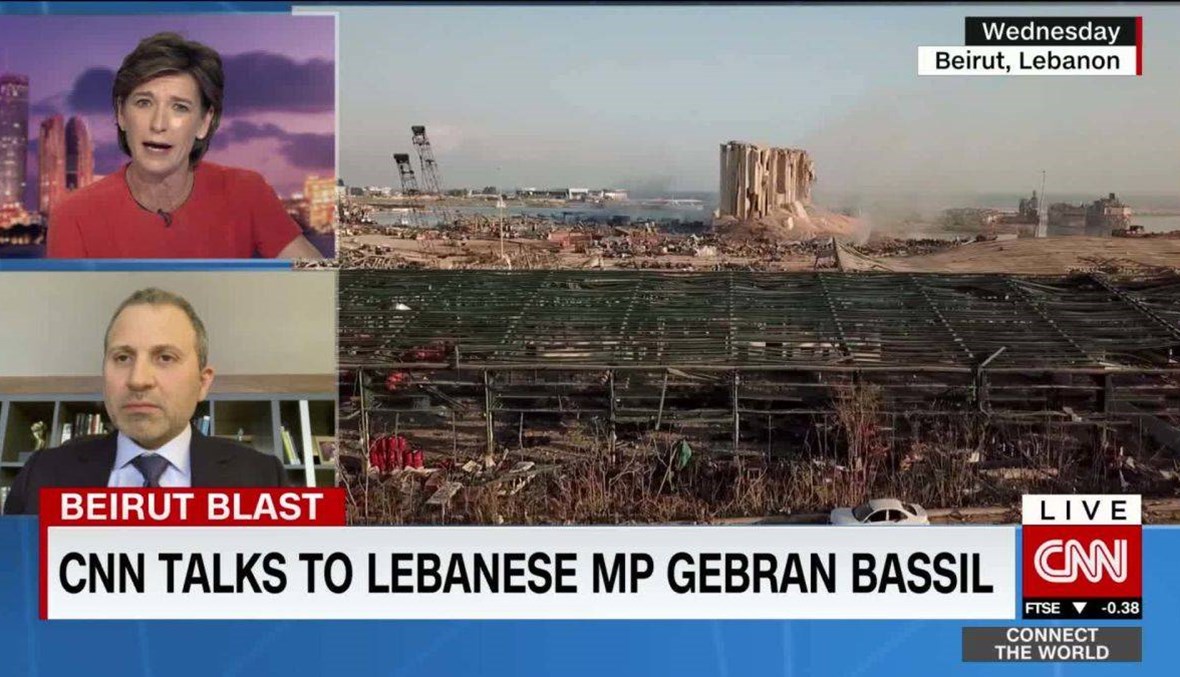مذيعة الـ"CNN" لجبران باسيل: "أنت من النخبة الفاسدة ولا تمثّل اللبنانيين"