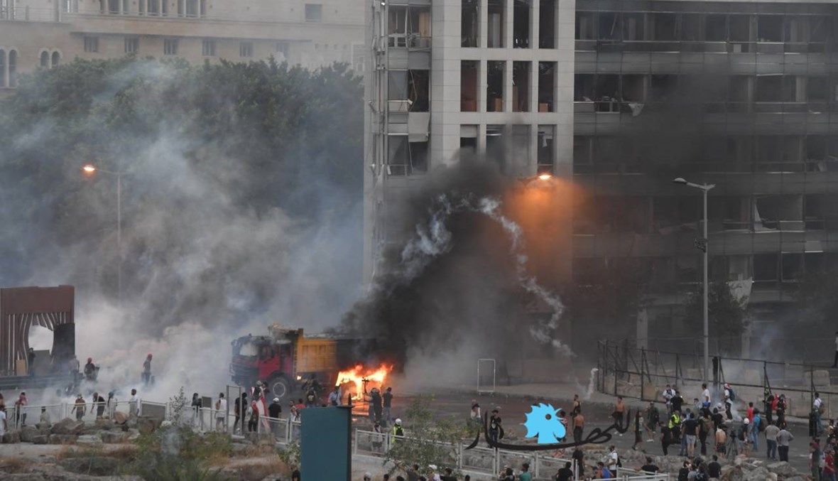 قوى الأمن: توقيف 5 أشخاص خلال مكافحة أعمال الشغب في وسط بيروت