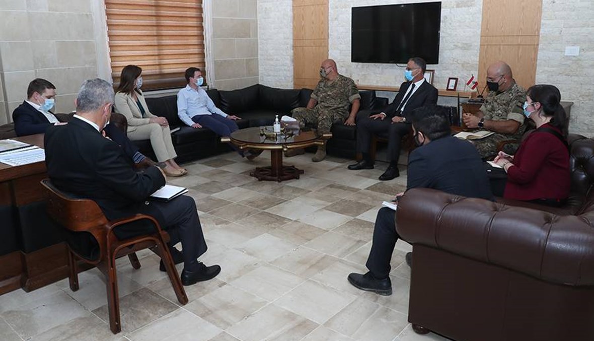 قائد الجيش التقى ديفيد هيل بحضور السفيرة الأميركية في لبنان