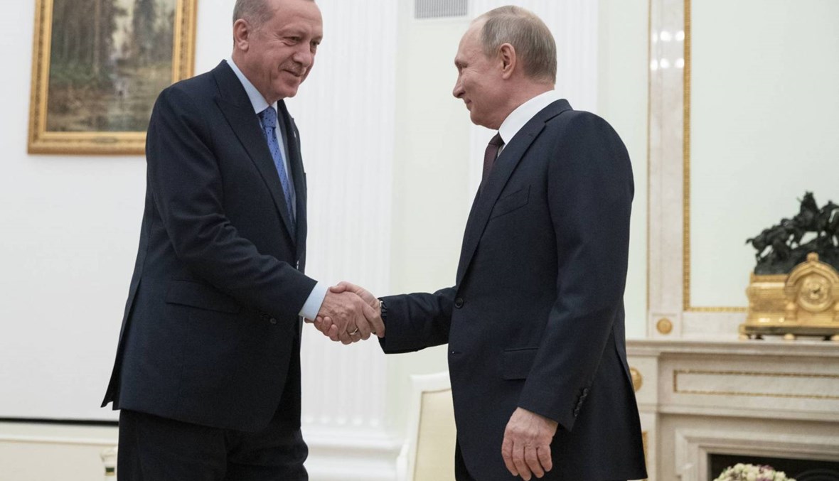 الكرملين: بوتين بحث قضايا ليبيا وسوريا في اتصال هاتفي مع إردوغان