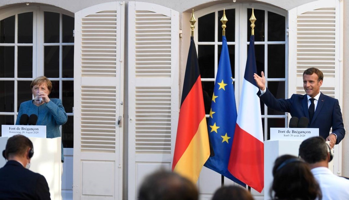 ماكرون: فرنسا وألمانيا تريدان تهدئة التوترات واحترام السيادة في شرق المتوسط