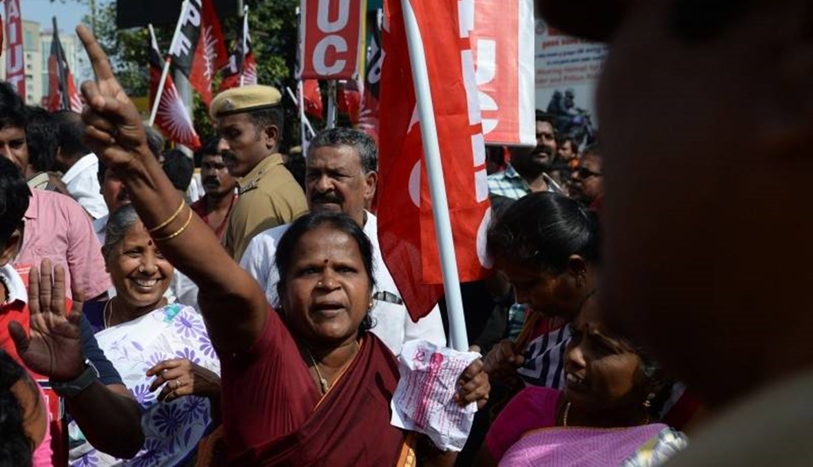 إضراب في الهند ضد السياسات الاقتصادية لحكومة مودي