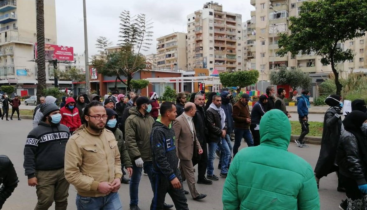 مسيرة في طرابلس استنكارا لتخلية الفاخوري