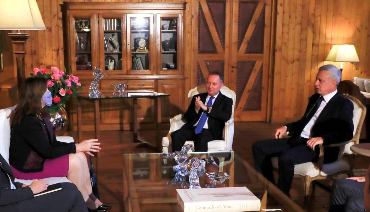 فرنجيه استقبل السفيرة الأميركية في لبنان في بنشعي
