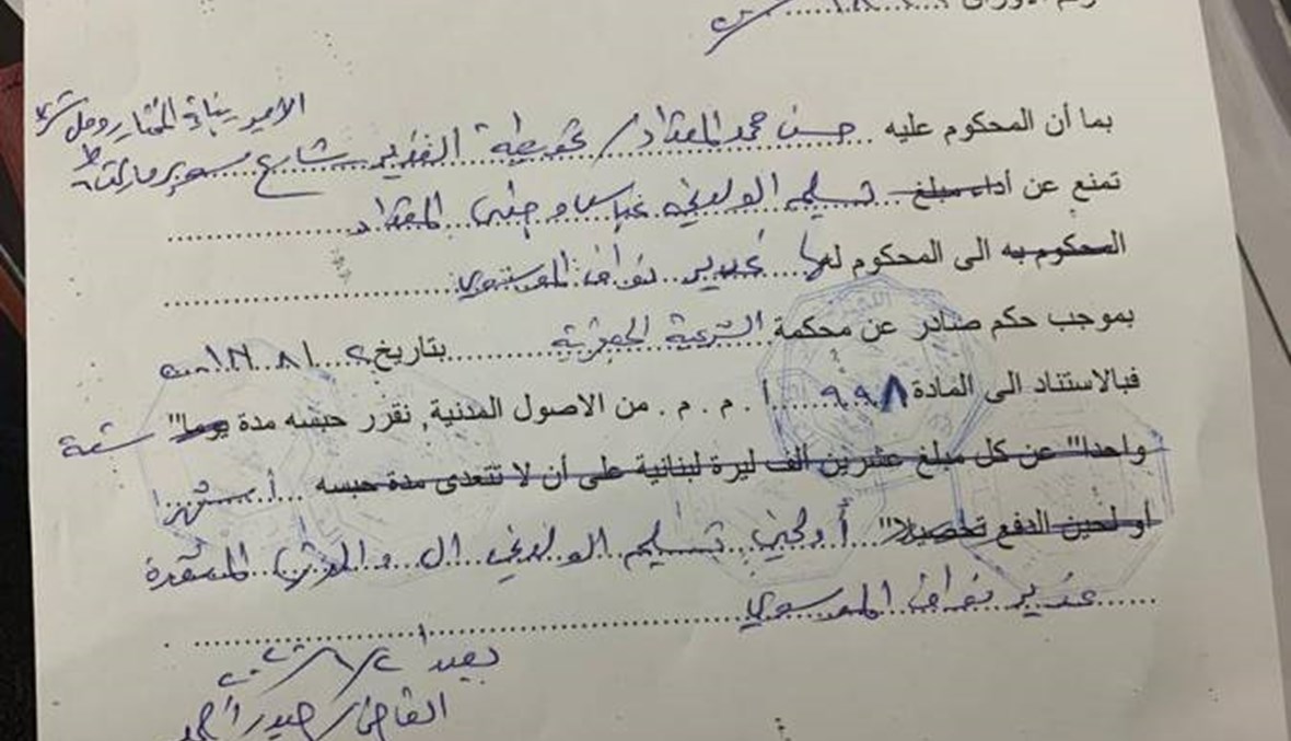 قرار قضائي بحبس حسن المقداد 6 أشهر أو لحين تسليم ولديه إلى أمّهما غدير نواف الموسوي