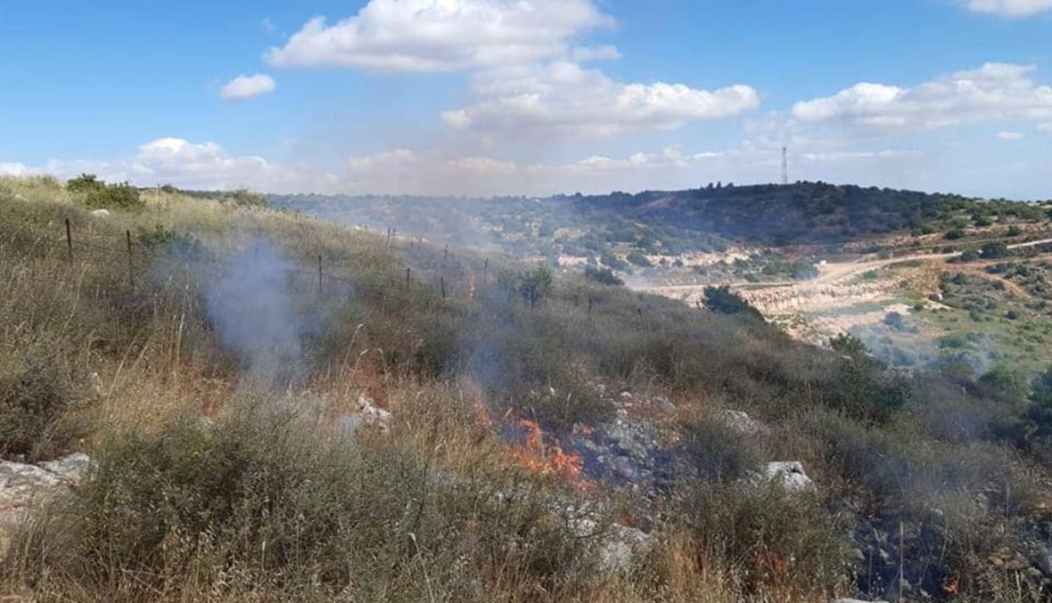 حريق في كروم الشراقي بميس الجبل... الألغام انفجرت بفعل الحرارة