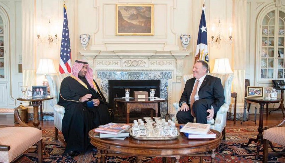 نائب وزير الدفاع السعودي التقى بومبيو وبحث معه سبل الحفاظ على الاستقرار بالمنطقة