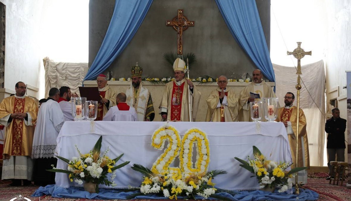 مئات الكاثوليك في المغطس: قداس احتفالي بالذكرى الـ20 للحج إلى موقع معموديّة المسيح