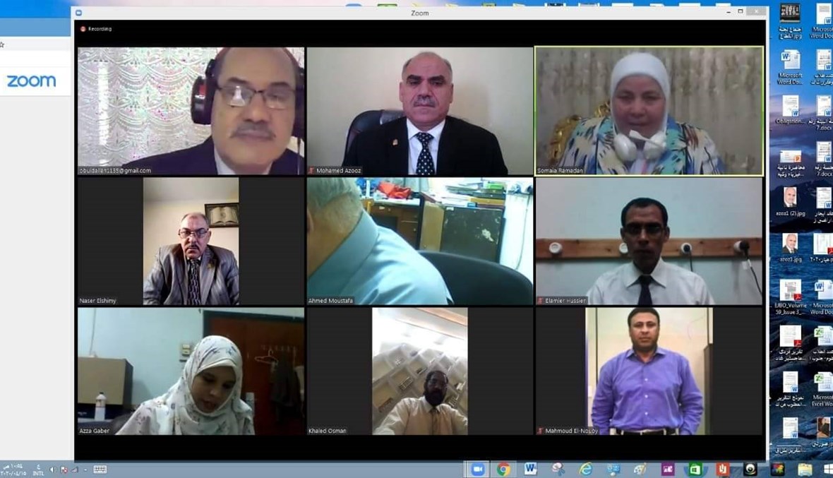 لأول مرة في مصر... جامعة تناقش رسالة ماجستير عبر "الفيديو كونفرانس" (صور)