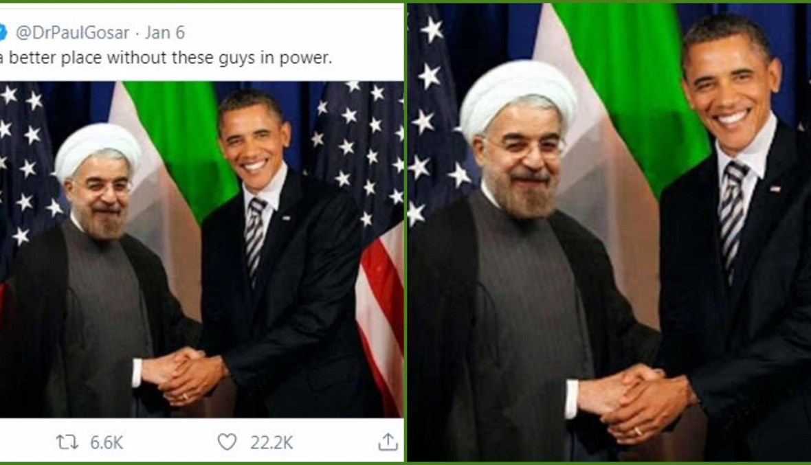 أوباما وروحاني: ما حقيقة هذه الصورة؟ FactCheck#