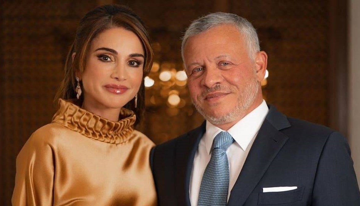 الملكة رانيا تحتفل بعيد زواجها من العاهل الأردني