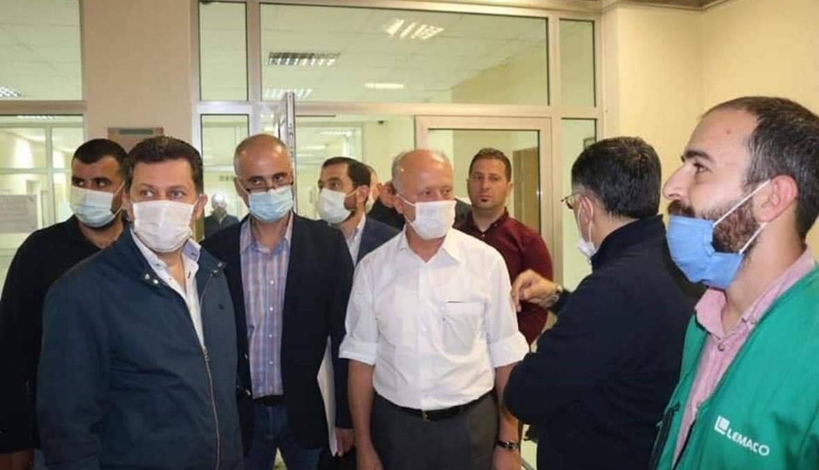 ريفي خلال زيارته مستشفى طرابلس الحكومي: التحية الكبرى للجندي الأبيض