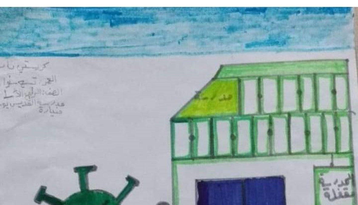 تلامذة عكاريون يعبّرون بالرسم عن مخاوف كورونا... التوعية هي الهدف (صور)