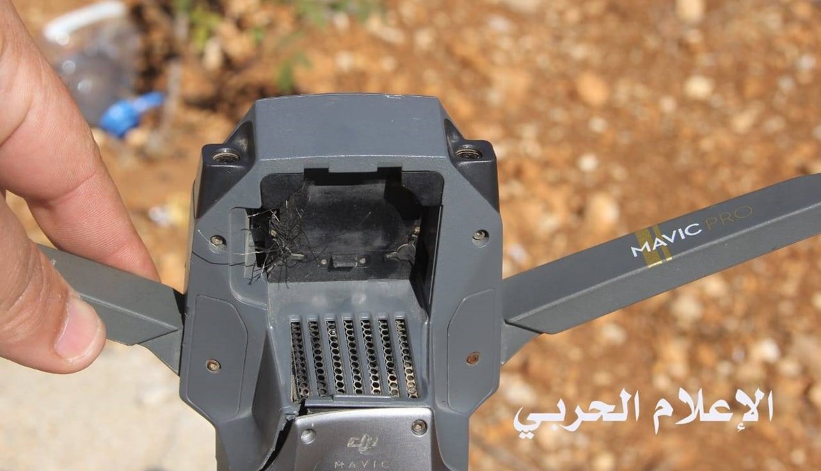 صور المسيّرة الإسرائيلية التي أسقطها "حزب الله" في عيتا الشعب