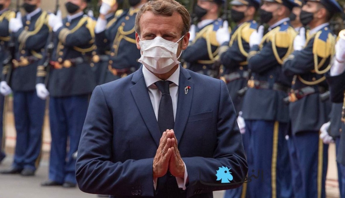 الرئيس الفرنسي إيمانويل ماكرون (تصوير نبيل اسماعيل).