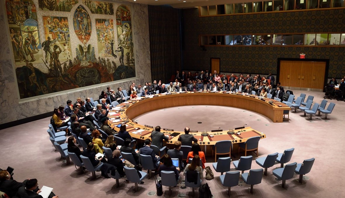 اجتماع لمجلس الأمن في مقرّ الأمم المتحدة (أ ف ب).