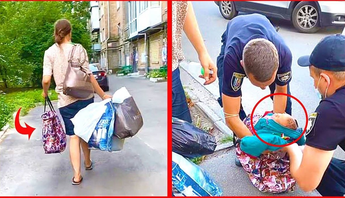 فرض غرامة على امرأة في أوكرانيا لوضعها مولودها الجديد في حقيبتها.