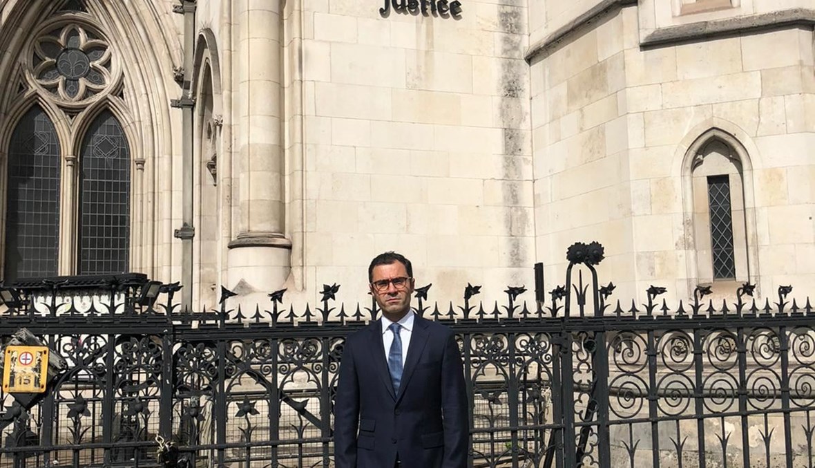 Bilal Khalifeh outside the Royal Courts of Justice in London. (Photo Courtesy of Khalifeh)