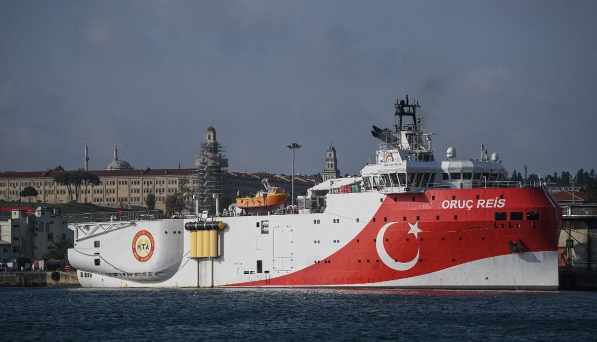السفينة التركية (أ ف ب).