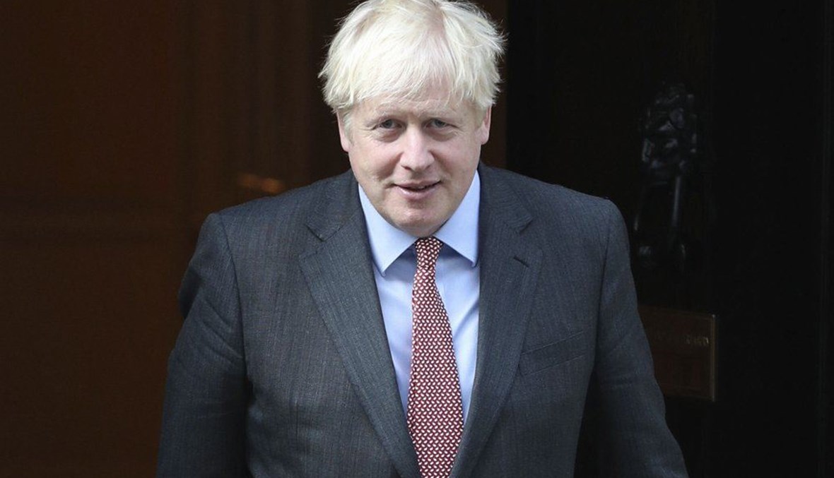 Britain's Prime Minister Boris Johnson leaves 10 Downing Street, London, Monday Sept. 21, 2020. (AP Photo)