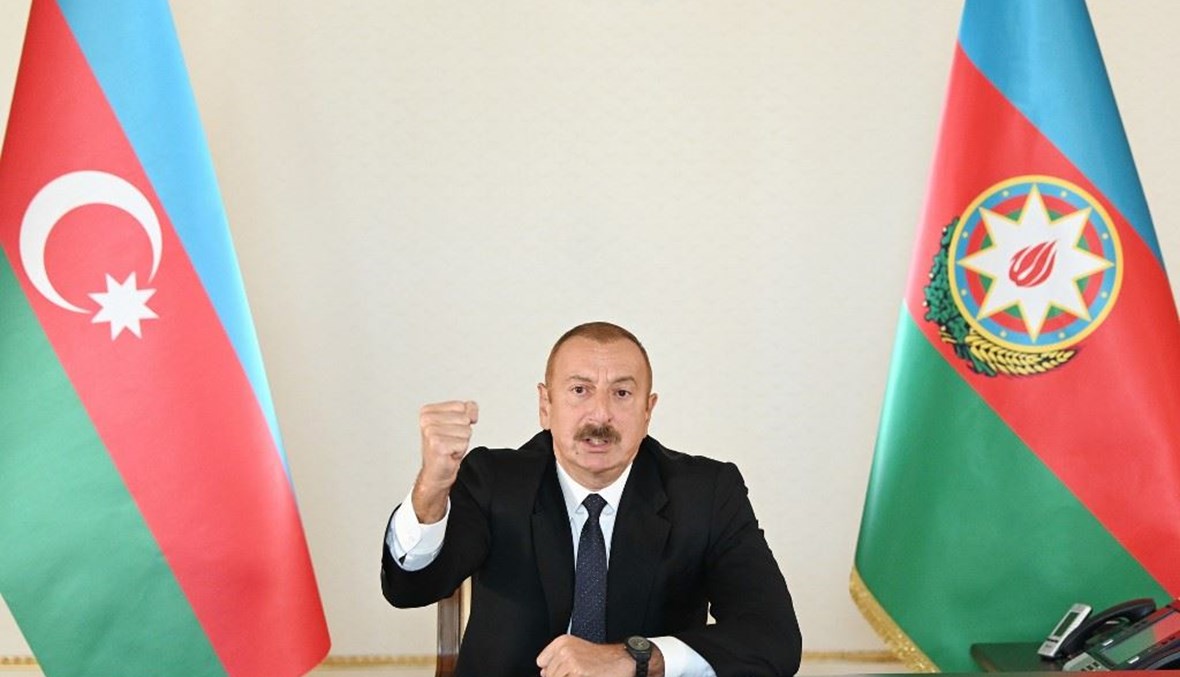 رئيس أذربيجان إلهام علييف (أ ف ب).