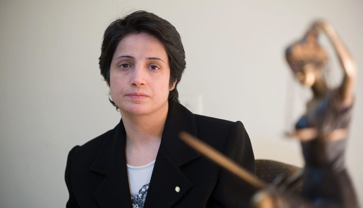 المحامية الإيرانية نسرين سوتوده المسجونة في طهران (أ ف ب).