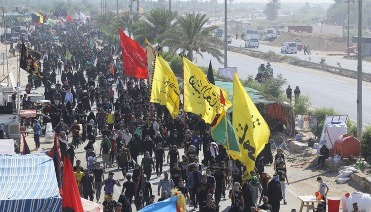 Shiite pilgrims arrive Karbala, Iraq, for the Arbaeen ritual. (AP Photo)