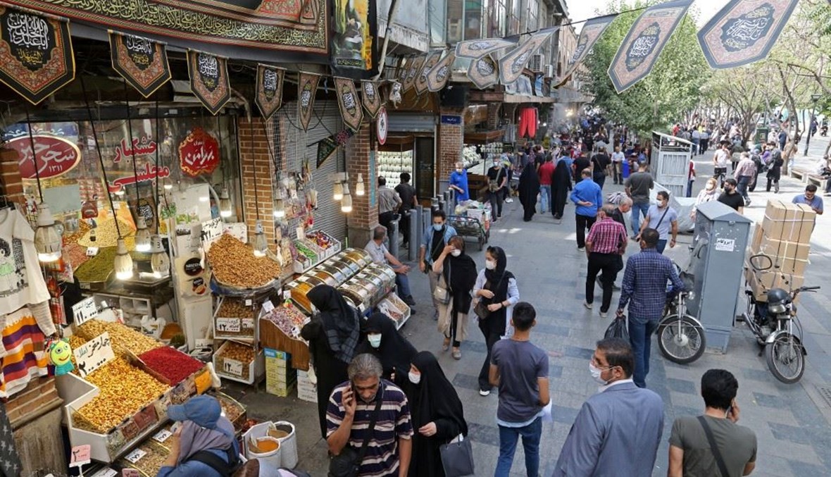 مشهد من الشارع الإيراني (أ ف ب). 