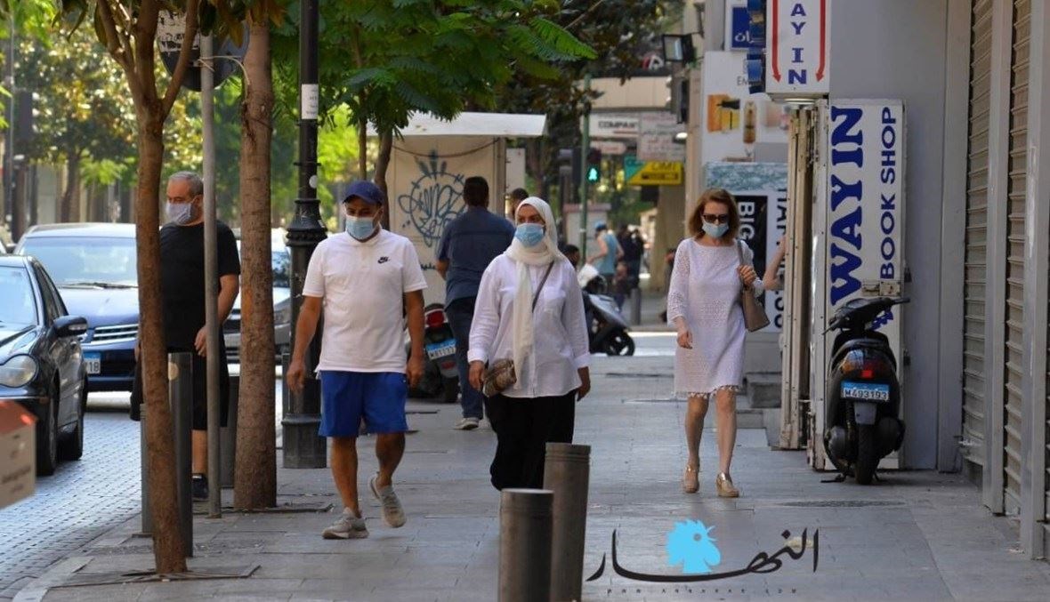 إنتشار فيروس كورونا في لبنان ("النهار").
