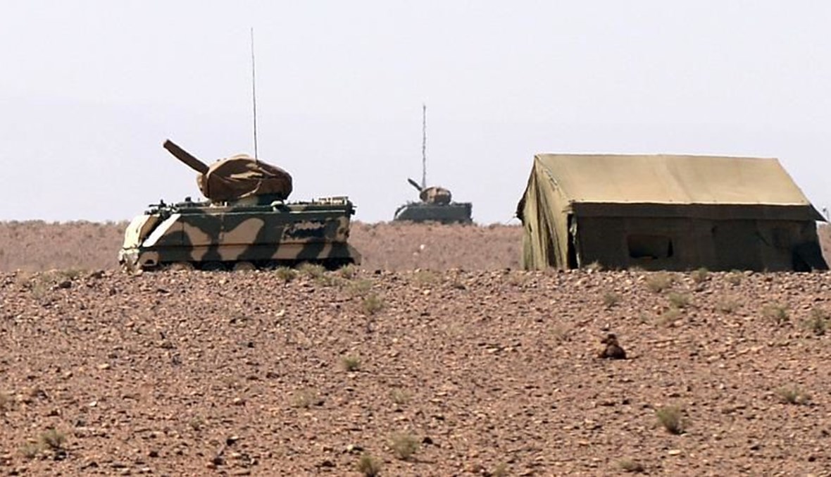 آليتان عسكريتان تابعتان للقوات المسلحة المغربية  - الصورة نقلاً عن أ ف ب 