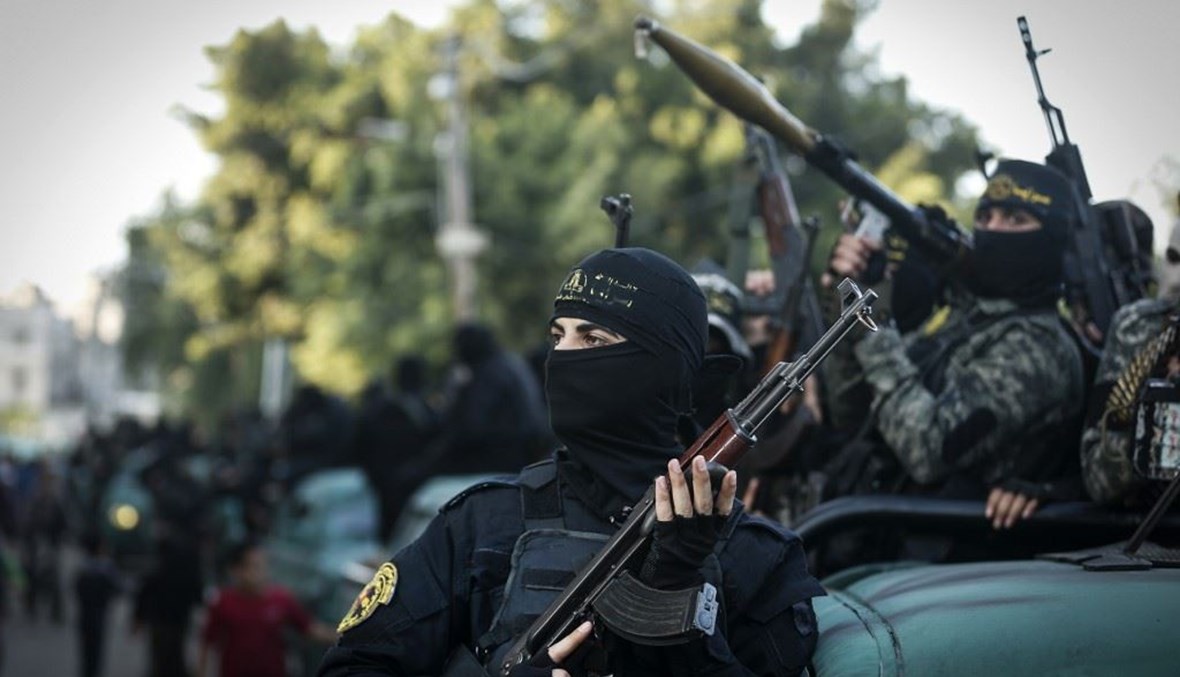 عناصر لـ"الجهاد الإسلامي" في غزة (أ ف ب).